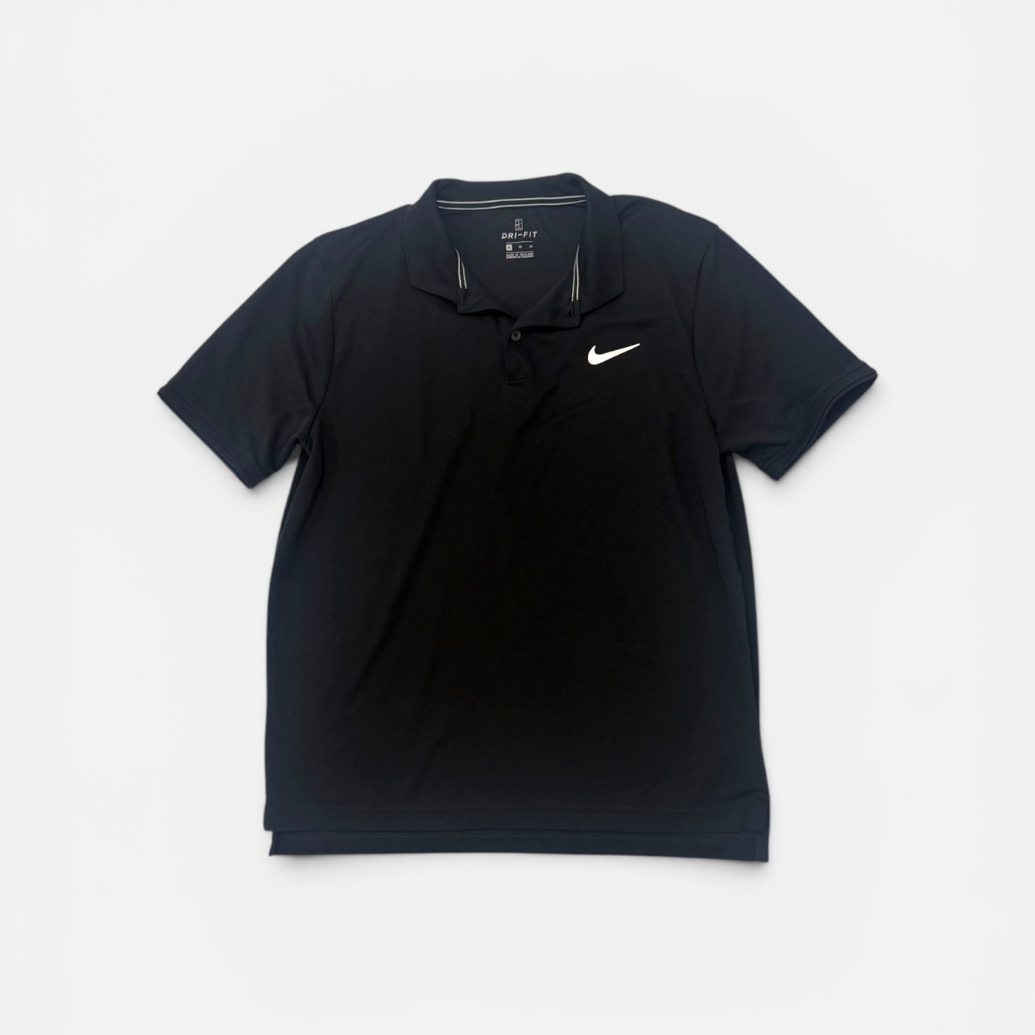 Nike Dri-FIT Polo Μαύρο